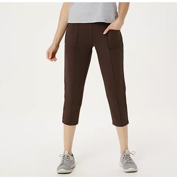 Denim & Co Active Duo Stretch Capris   12494 - Picture 1 of 2
